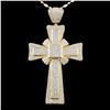 14K Gold 3.20ctw Diamond Pendant