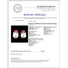 Image 3 : 18K Gold 12.50MM Pearl & 0.35ctw Diamond Earrings