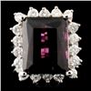14K Gold 6.63ct Tourmaline & 0.67ctw Diamond Ring