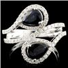 14K Gold 1.63ct Sapphire & 0.60ctw Diamond Ring