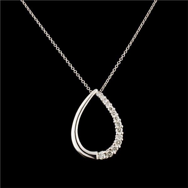 14K Gold 0.40ct Diamond Pendant