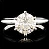 Image 1 : 14K White Gold 1.50ct Solitaire Diamond Ring