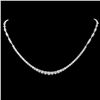 Image 1 : 18k White Gold 6.00ct Diamond Necklace
