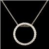 Image 2 : 14K Gold 0.49ctw Diamond Pendant