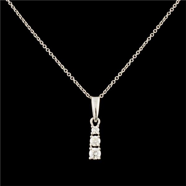 14K Gold 0.22ctw Diamond Pendant