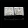 Image 1 : 18K White Gold 0.92ctw Diamond Earrings