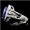 Image 3 : 18K Gold 6.84ct Tanzanite & 1.33ctw Diamond Ring