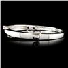 Image 2 : 14K White Gold 0.39ctw Diamond Bangle