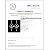 Image 3 : 14K Gold 4.70ctw Diamond Earrings
