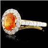 Image 2 : 18K Gold 1.44ct Sapphire & 0.73ct Diamond Ring