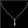 Image 1 : 14K Gold 0.19ctw Diamond Pendant