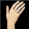 Image 4 : 14K Gold 6.45ct Morganite & 2.70ctw Diamond Ring