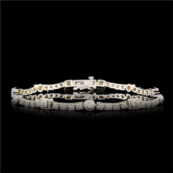 14K Gold 0.92ctw Diamond Bracelet