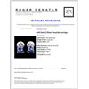 Image 3 : 14K White Gold 0.70ctw Tanzanite Stud Earrings
