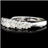 Image 2 : Solid Platinum 1.00ct Diamond Ring