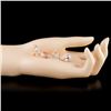 Image 2 : 14K Gold 6.86ct Morganite & 1.30ct Diamond Earring