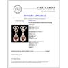 Image 3 : 14K Gold 6.86ct Morganite & 1.30ct Diamond Earring