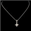Image 2 : 14K Gold 0.35ctw Diamond Pendant