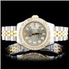 Rolex YG/SS DateJust Ladies Diamond Wristwatch