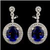 18K White Gold 15.96ct Tanzanite & 2.46ct Diamond