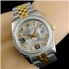 Image 6 : Rolex DateJust 18K YG/SS Diamond 36MM Watch
