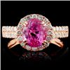 18K Rose Gold 2.29ct Spinel & 0.76ct Diamond Ring