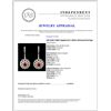 Image 3 : 14K Gold 2.00ct Sapphire & 1.50ctw Diamond Earring