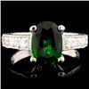 14K Gold 1.85ct Tourmaline & 0.40ct Diamond Ring