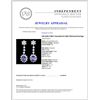 Image 3 : 14k Gold 4.00ct Tanzanite & 3.00ct Diamond Earring