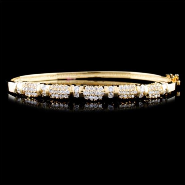 14K Gold 1.30ctw Diamond Bracelet