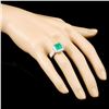 Image 3 : 18K Gold 3.07ct Emerald & 2.29ctw Diamond Ring
