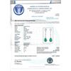 Image 3 : 18K Gold 6.25ctw Emerald & 1.15ctw Diamond Earring