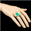 Image 3 : 18K Gold 9.12ct Emerald & 1.75ctw Diamond Ring