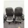 Image 1 : (2x Bid Price) Leather Office Chair