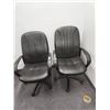 Image 1 : (2x Bid Price) Leather Office Chair