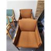 Image 1 : (2x Bid Price) Brown Office Chairs