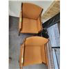 Image 2 : (2x Bid Price) Brown Office Chairs