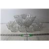 Image 1 : Crystal Punch Bowl and Glasses
