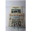 Image 1 : (2) Vintage Leaderpost Newspapers - Blue Jays, 2000