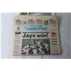 Image 2 : (2) Vintage Leaderpost Newspapers - Blue Jays, 2000