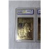 Image 3 : (2) 1996 23k Gold MBA Mickey Mantle Graded Cards