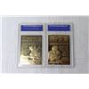 Image 4 : (2) 1996 23k Gold MBA Mickey Mantle Graded Cards
