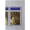 Image 5 : (2) 1996 23k Gold MBA Mickey Mantle Graded Cards