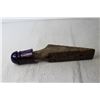 Image 2 : Purple Glass Insulator on Wooden Peg