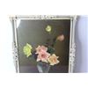 Image 3 : Vintage Framed Art of Flowers - 14" x 18"