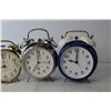 Image 2 : (4) Vintage Alarm Clocks