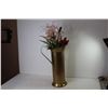 Image 6 : 5-KAN Brass Container w/Fake Flower Arrangement