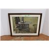 Image 1 : *Framed Wood Stove Picture - 28 x 34"