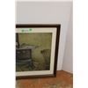 Image 4 : *Framed Wood Stove Picture - 28 x 34"