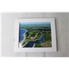 Image 2 : (2) Framed Aerial Photos - Lake Diefenbaker, 10" x 12"